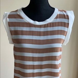 Pinkyotto sheer top with cap sleeve detail